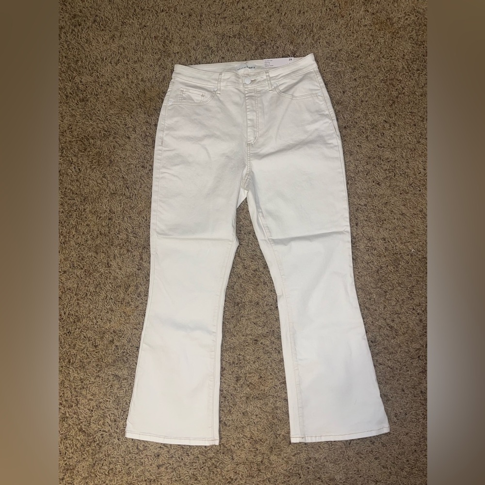 NWT LOFT Kick Crop High Rise Curvy Sz 29 / 8 New